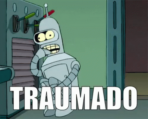 Bender De Futurama Traumado GIF - Traumado Trauma Traumatizado GIFs