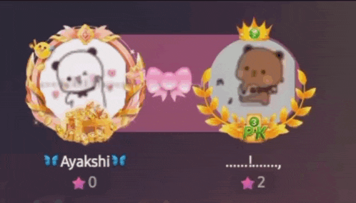 a screenshot of a video game with ayakshi and pk on the bottom