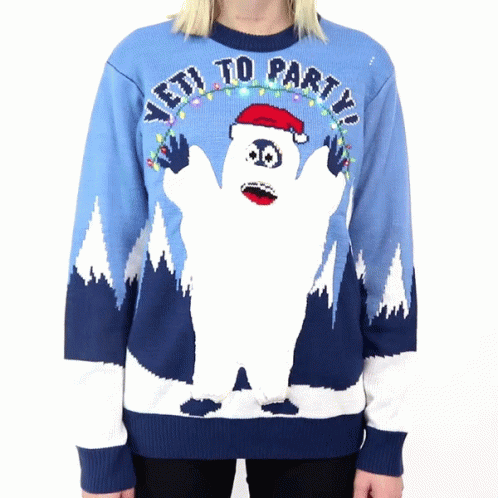 Yeti Ugly Sweater GIF - Yeti Ugly Sweater Christmas Sweater GIFs
