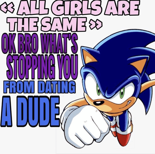 Sonic Meme GIF - Sonic Meme Dude GIFs