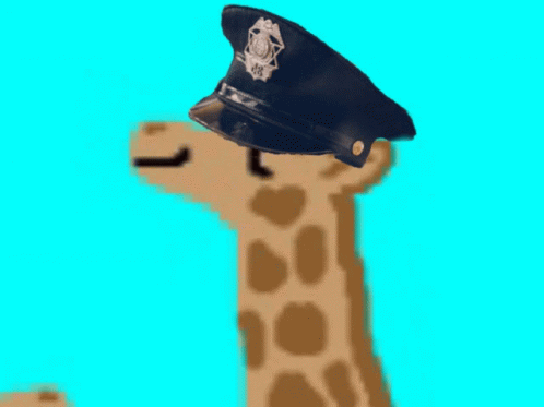 Cops Giraffe GIF - Cops Giraffe Tallcreature GIFs