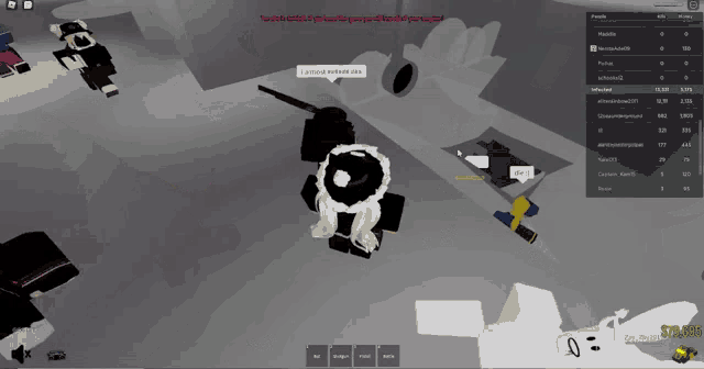 a screenshot of a video game shows a person saying " i almost died there "