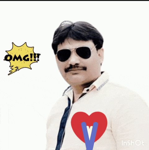 a man wearing sunglasses and a white shirt with a heart that says thank you