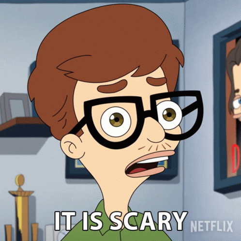 It Is Scary Andrew Glouberman GIF - It Is Scary Andrew Glouberman Big Mouth GIFs