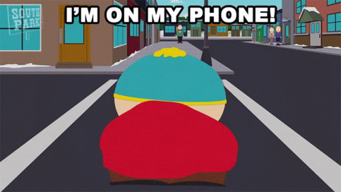 Im On My Phone Eric Cartman GIF - Im On My Phone Eric Cartman South Park GIFs
