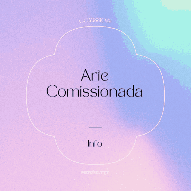 a purple background with the words arie comissionada info