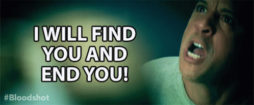 I Will Find You And End You Vin Diesel GIF - I Will Find You And End You Vin Diesel Ray Garrison GIFs