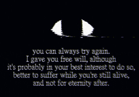 a black and white image with the words " you can always try again "