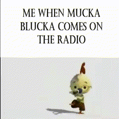 a porcupine holding a microphone with the words me when mucka blucka comes on the radio