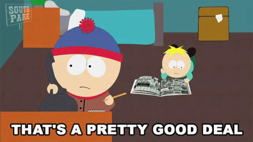 Thats A Pretty Good Deal Butters Stotch GIF - Thats A Pretty Good Deal Butters Stotch Stan Marsh GIFs