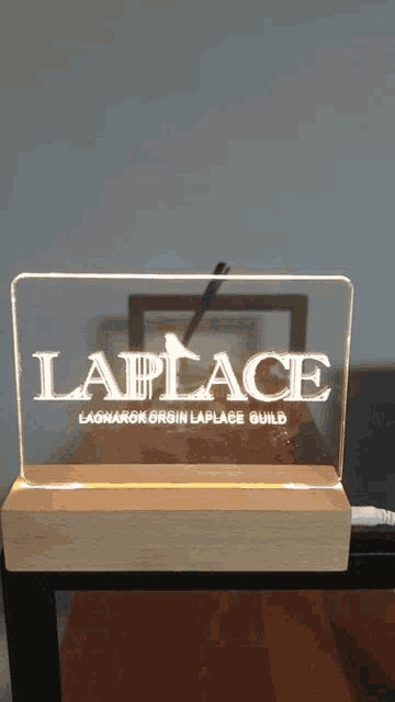 a glass display case with the word abplace on it