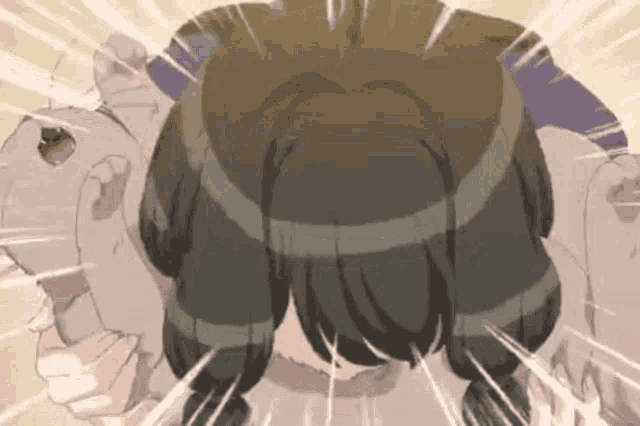 a close up of a person 's head with a light coming out of it