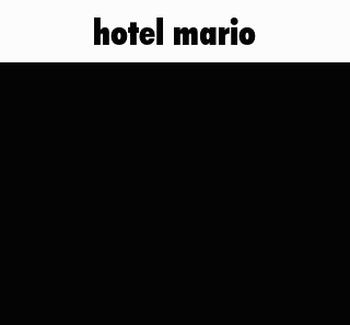 a cartoon scene with the words hotel mario on the bottom