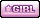 a pink and white button that says girl on it
