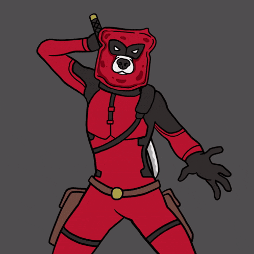 a cartoon of a man with blood coming out of his mouth and chest