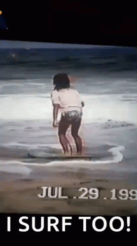 Kid Surfing Fail GIF