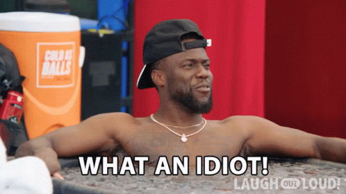 What An Idiot Kevin Hart GIF - What An Idiot Kevin Hart Cold As Balls GIFs