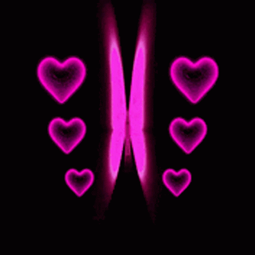 Hearts Butterfly GIF