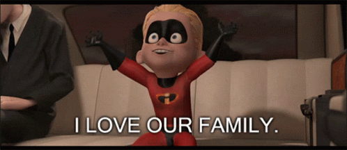 I Love Our Family Incredibles GIF - I Love Our Family Incredibles Dash GIFs