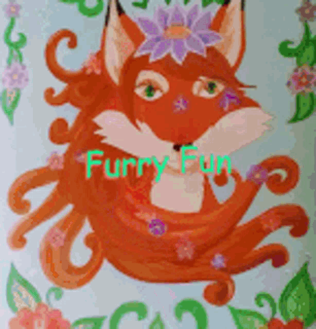 Furry Art Anthro GIF - Furry Art Anthro Fox Girl GIFs