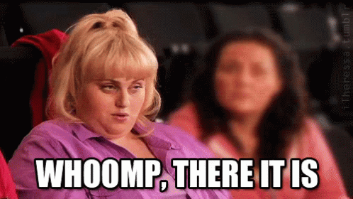 Whoomp, There It Is GIF - Pitchperfect Rebelwilson Fatamy GIFs