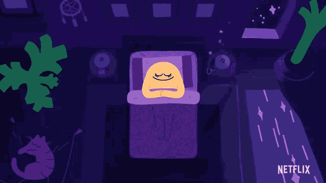 an illustration of a house with a netflix logo