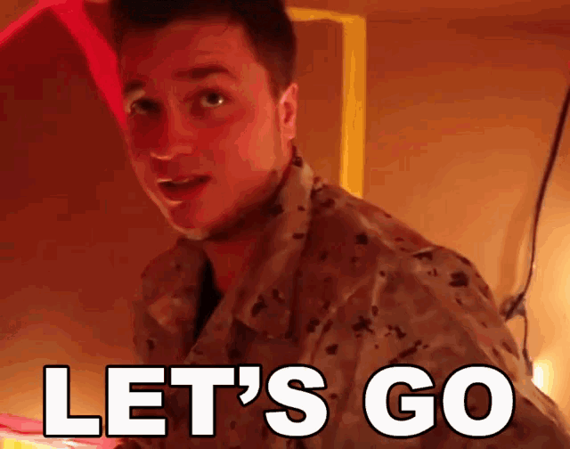 a man in a military uniform says " let 's go "