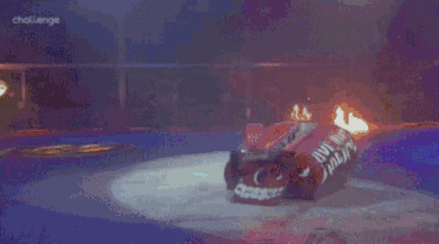 Wheely Big Cheese Robot Wars Fight GIF - Wheely Big Cheese Robot Wars Wheely Big Cheese Robot GIFs