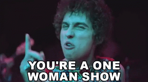 Youre A One Woman Show Singing GIF - Youre A One Woman Show Singing Singer GIFs