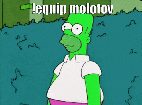 homer simpson is wearing a black bandana and holding a duff beer