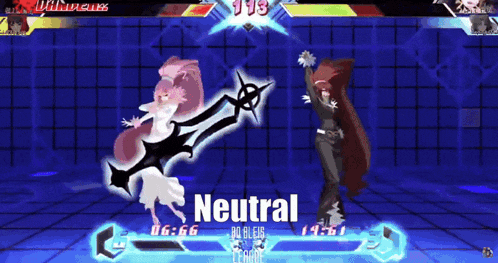 a screenshot of a video game with the word neutral at the top