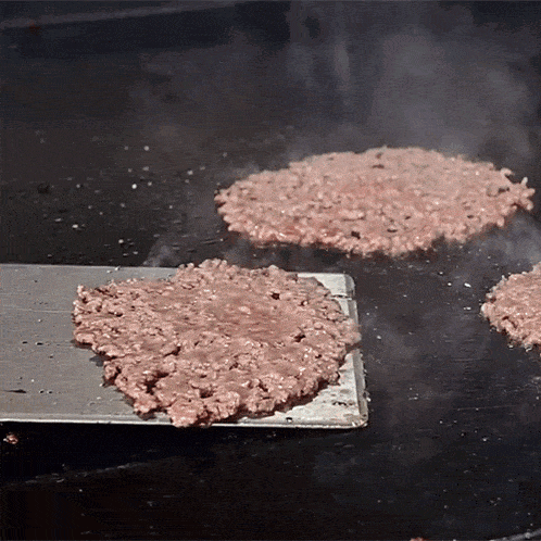 Flipping The Burger Patty The Hungry Hussey GIF - Flipping The Burger Patty The Hungry Hussey Cooking Burger Patties GIFs