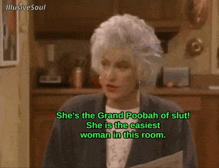 a woman in a kitchen says she 's the grand poobah of slut