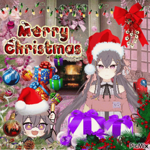 Merry Christmas Hoshinospica GIF - Merry Christmas Hoshinospica Spica GIFs