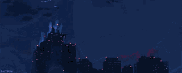 a painting of a night sky with the name tonyswan on the bottom right