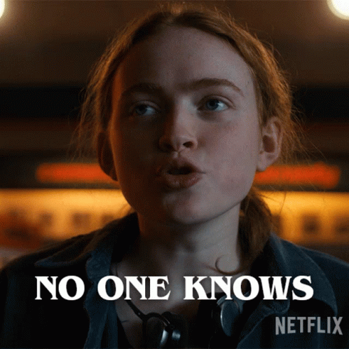 No One Knows Max Mayfield GIF - No One Knows Max Mayfield Sadie Sink GIFs