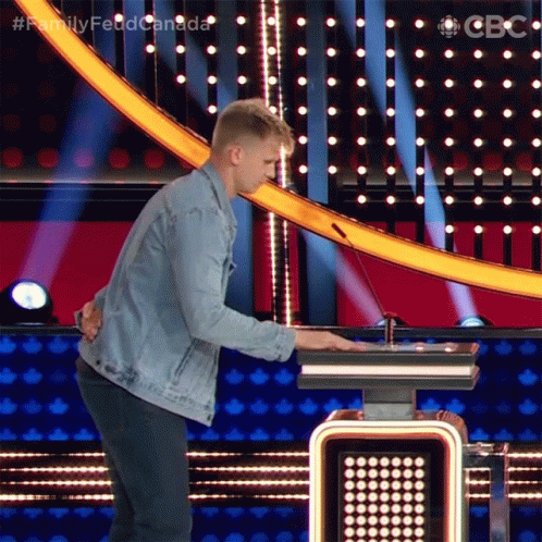 Pressing The Button Family Feud Canada GIF - Pressing The Button Family Feud Canada Family Feud GIFs