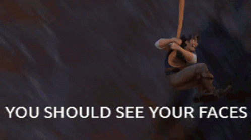 Flynn Tangled GIF - Flynn Tangled You Should See Your Faces GIFs