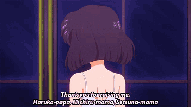 a girl in a white tank top is saying thank you for raising me