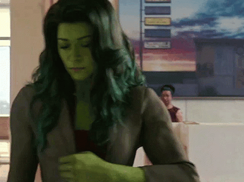 Nervous She Hulk GIF - Nervous She Hulk Tatiana Maslany GIFs
