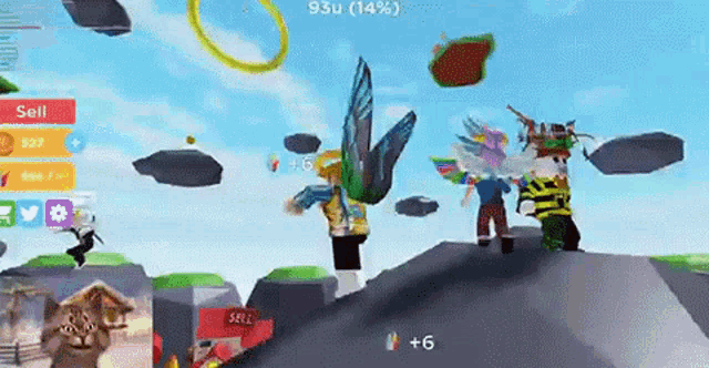 a group of people are playing a video game on a computer .