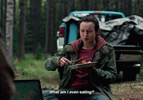 The Last Of Us Ellie Williams GIF - The Last Of Us Ellie Williams What Am I Even Eating GIFs