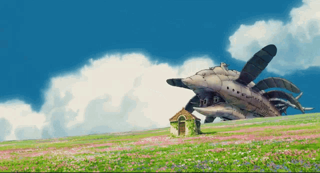 Airship Howls Moving Castle GIF - Airship Howls Moving Castle Anime GIFs