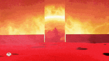 a red background with the letters nwb on the bottom right
