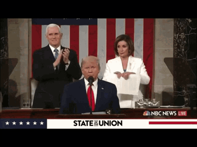 a nbc news live broadcast of a state of the union speech