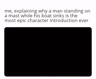 a man explaining why a man standing on a mast while his boat sinks