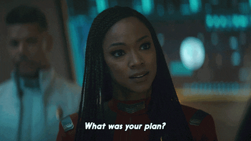 a woman with braids is asking what was her plan