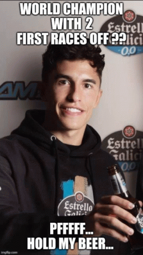 Marc Marquez Hold My Beer GIF - Marc Marquez Hold My Beer GIFs