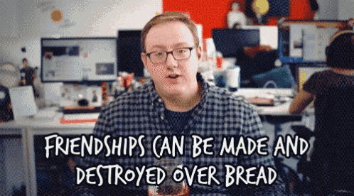 a man in a plaid shirt is talking about friendships