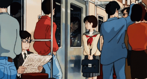 Anime Train GIF - Anime Train Way Home GIFs